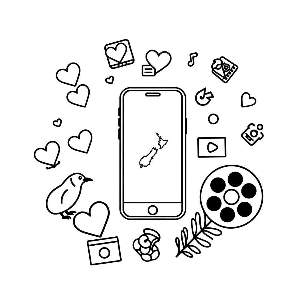 Phone and app data illustration