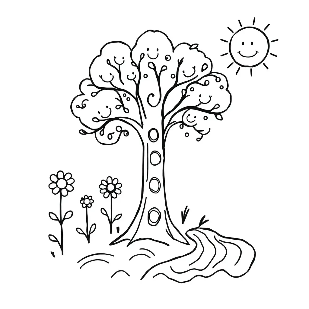 Student writing poetry with personified nature elements