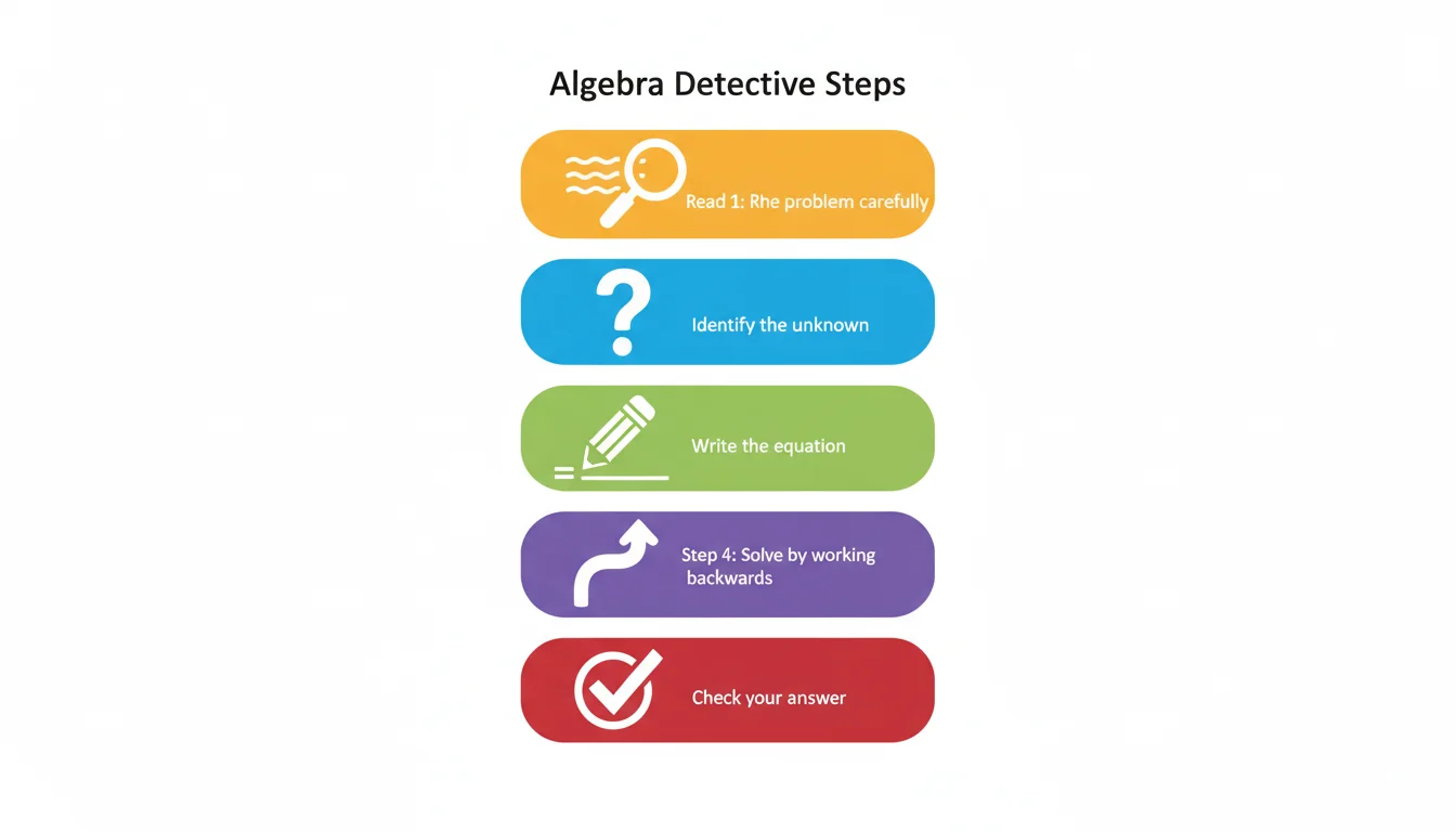 Algebra Detective Steps