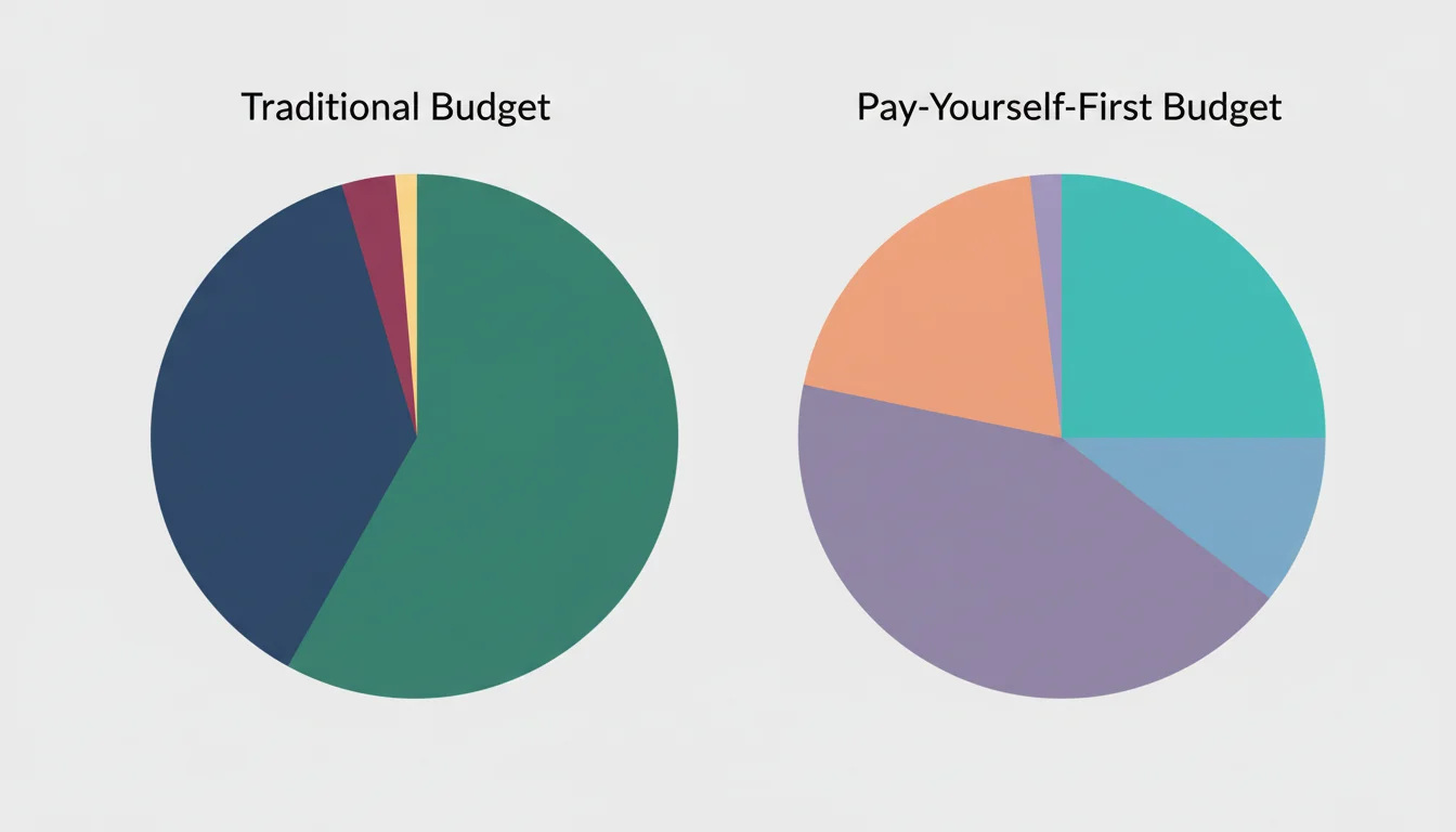 Budget Comparison: With vs. Without Pay-Yourself-First