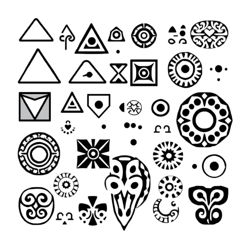 Geometry shapes and tools illustration