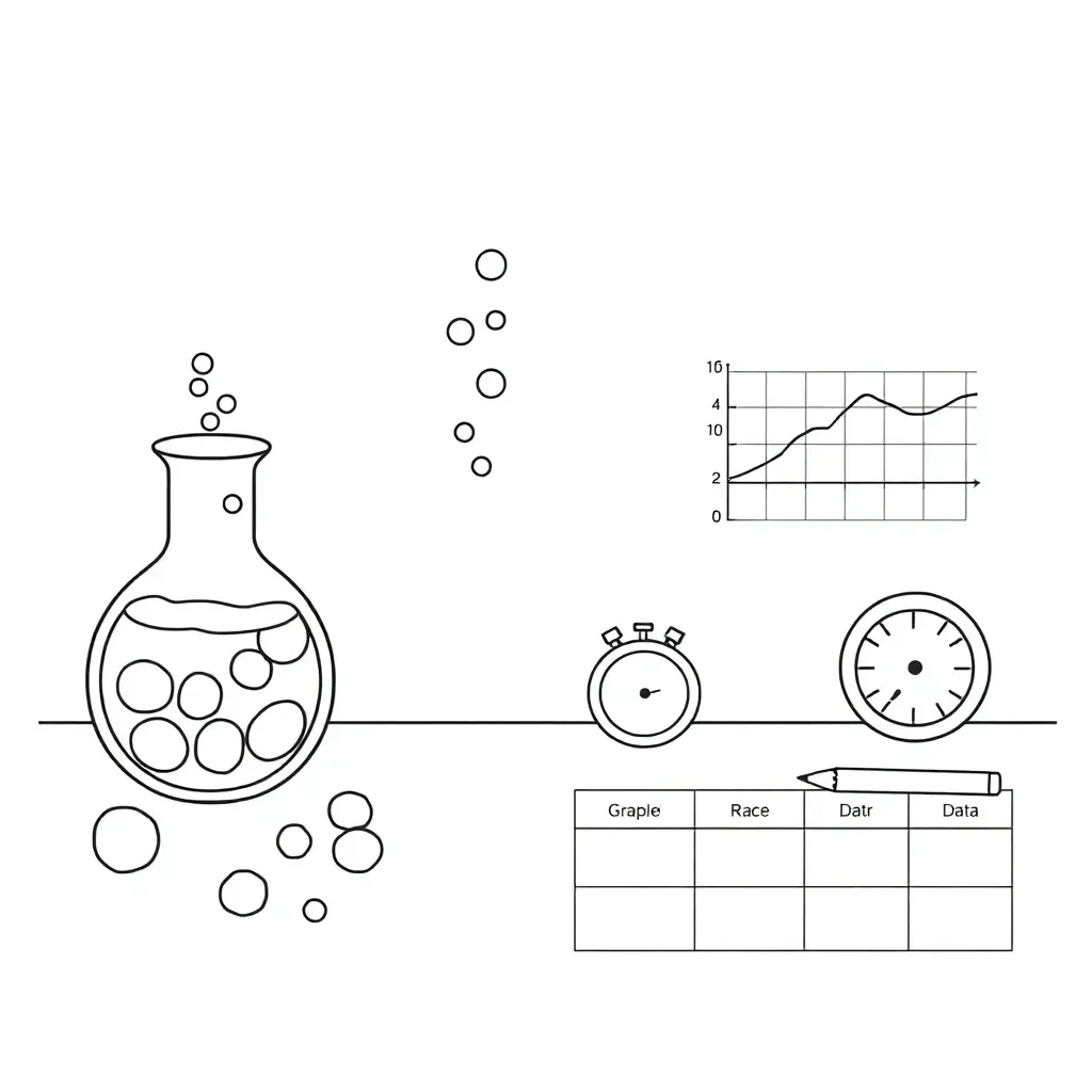 Chemistry reaction illustration