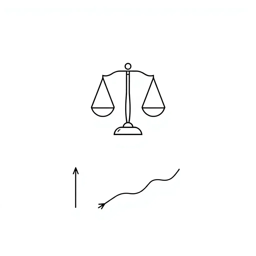 Mathematical inequality symbols and number line