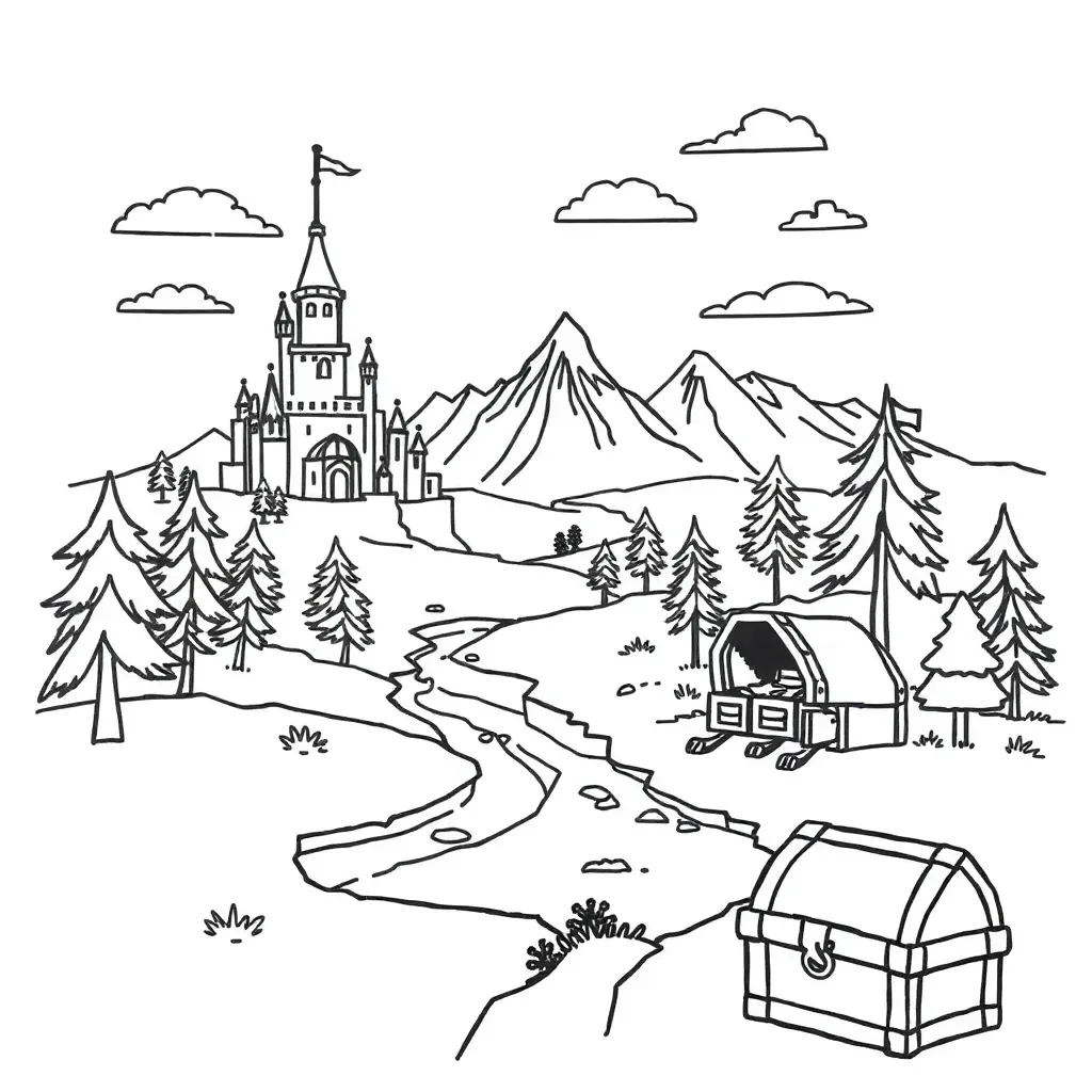 Fortnite map illustration