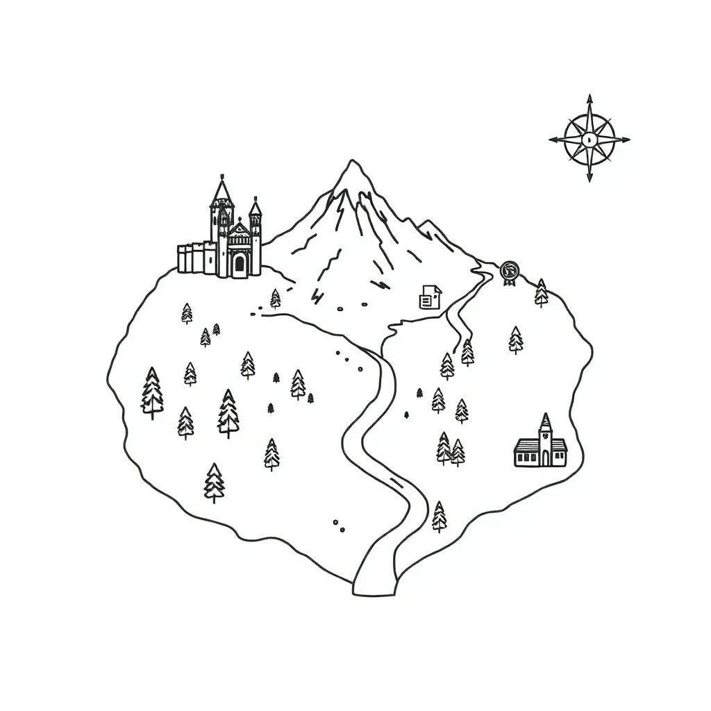 Fortnite map illustration