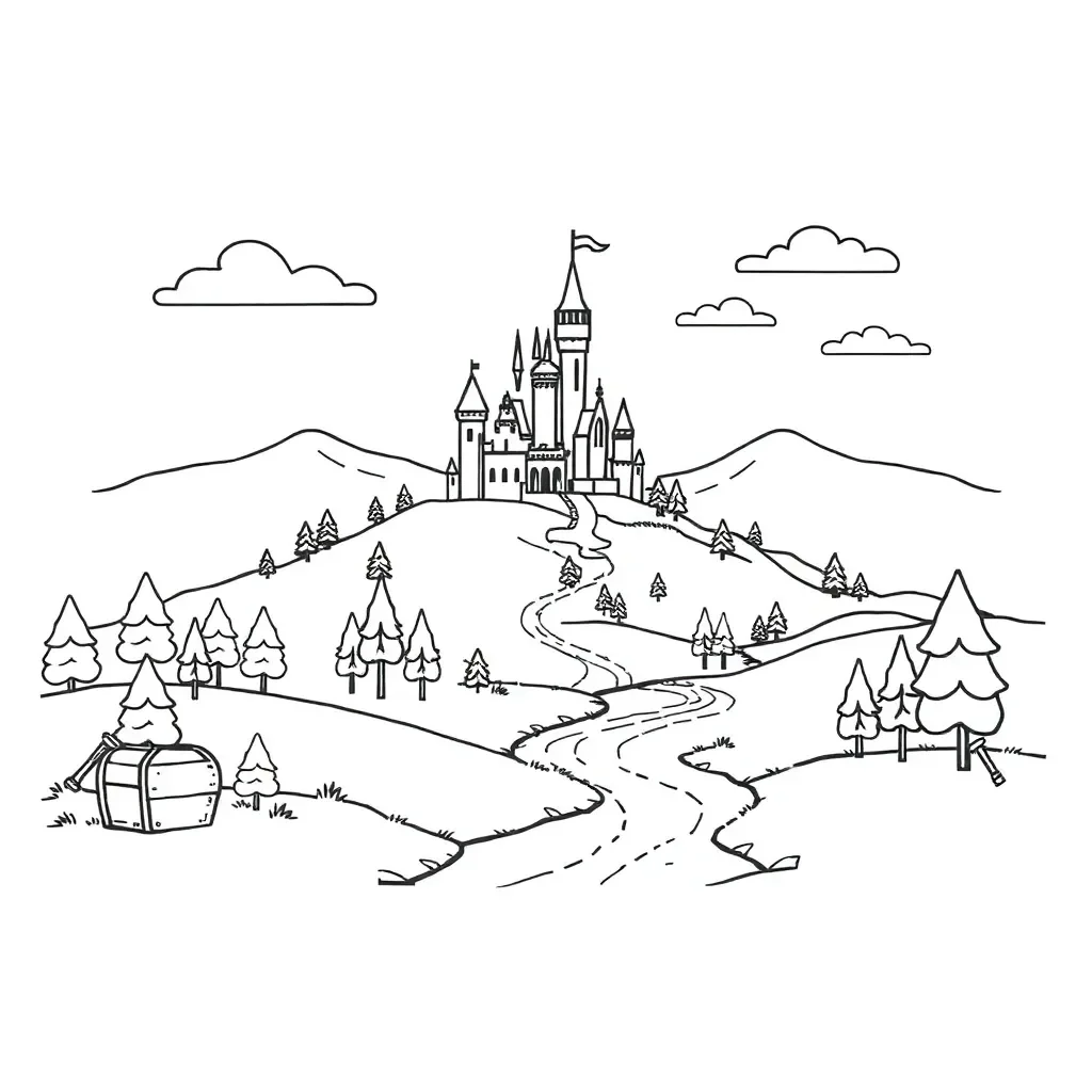 Fortnite map illustration