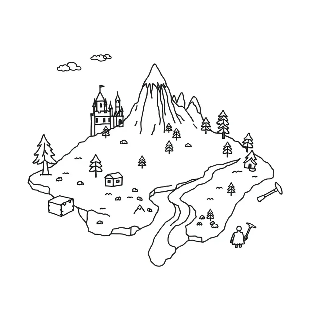 Fortnite map illustration