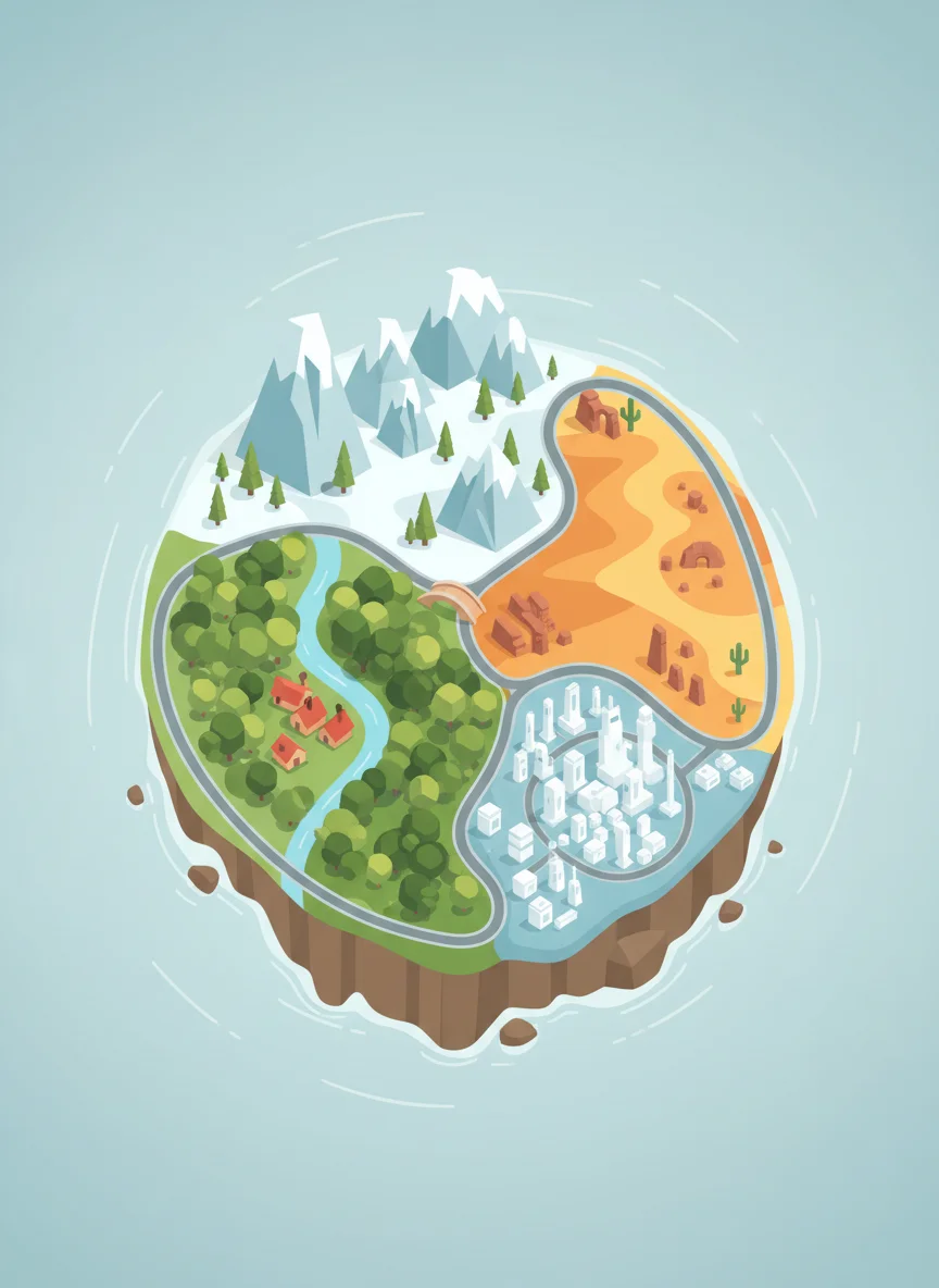 Fortnite's Island: A Geographic Case Study