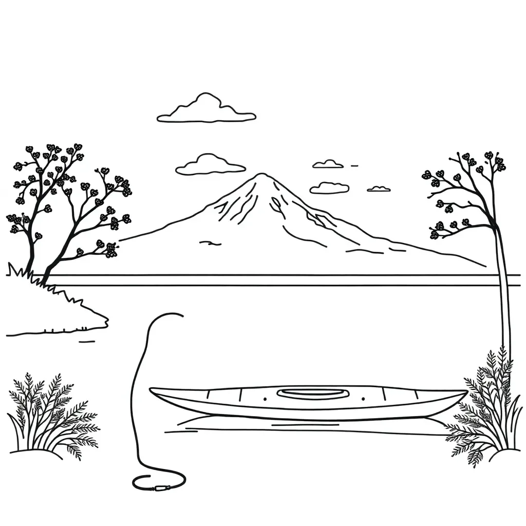 Students fishing and kayaking at Pākihikura ki Tai