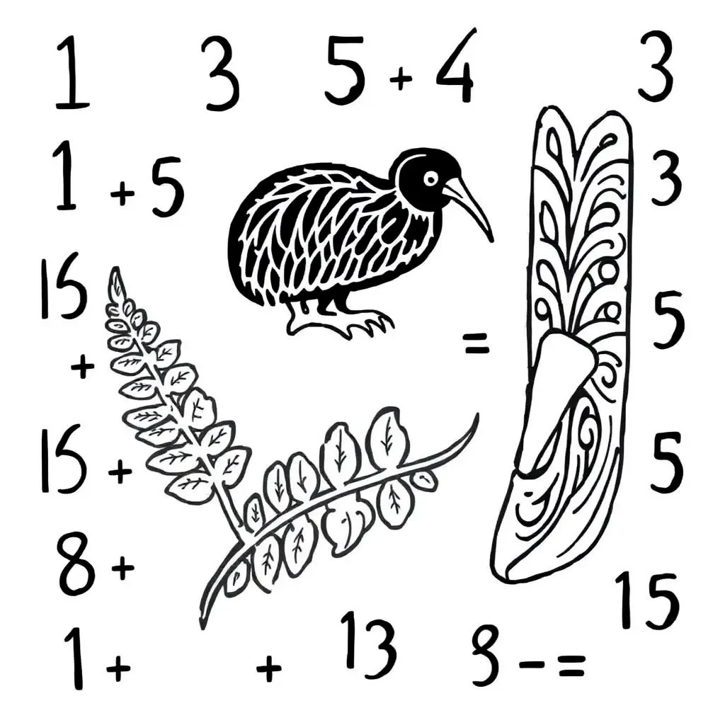 Subtraction worksheet illustration