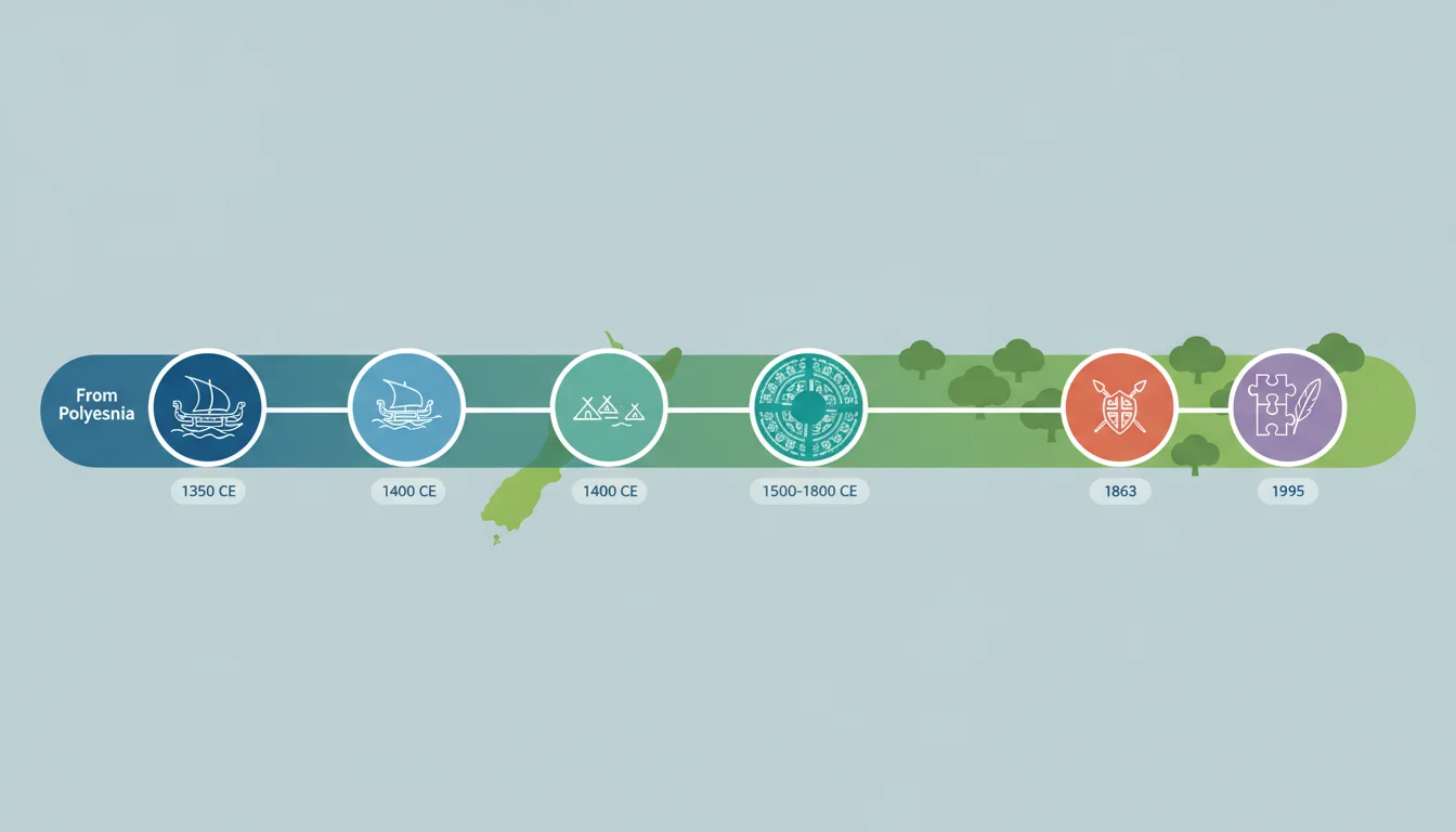 Tainui Migration and Settlement Timeline
