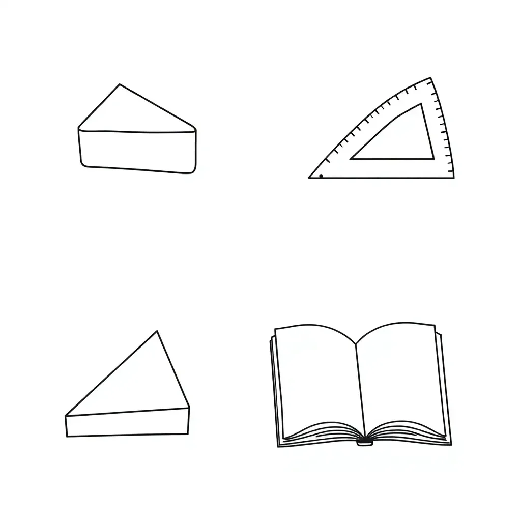 Various types of angles illustration