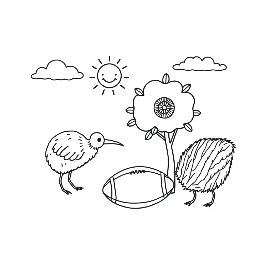 Colourful illustration of children doing actions with adverbs