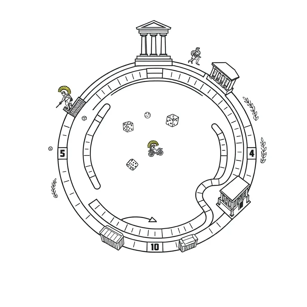 Roman soldiers playing games