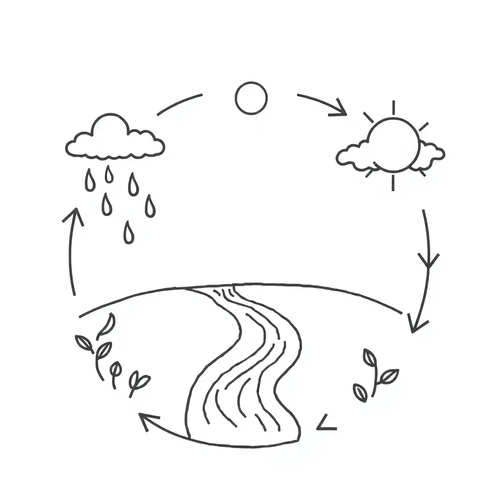 Water cycle diagram