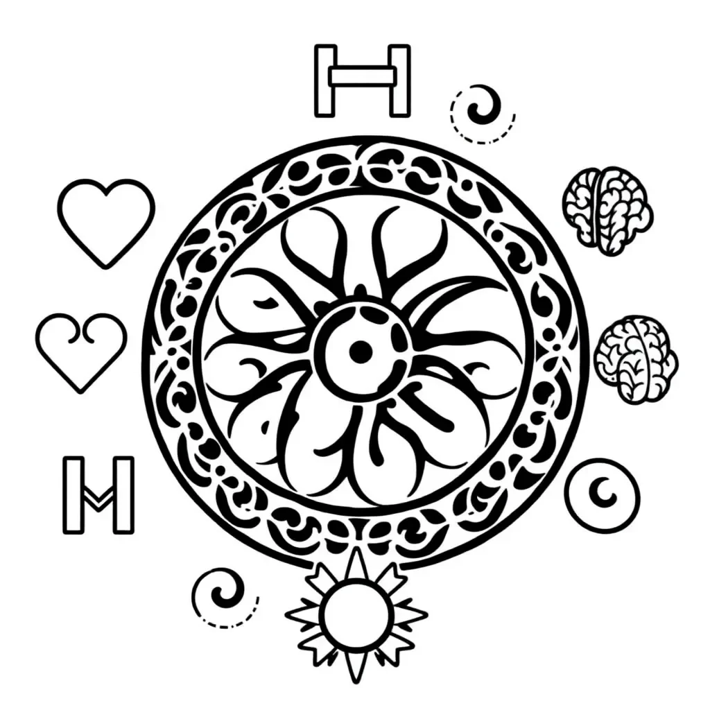 Children creating poetry with hauora symbols