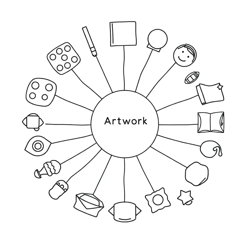 Art and writing illustration