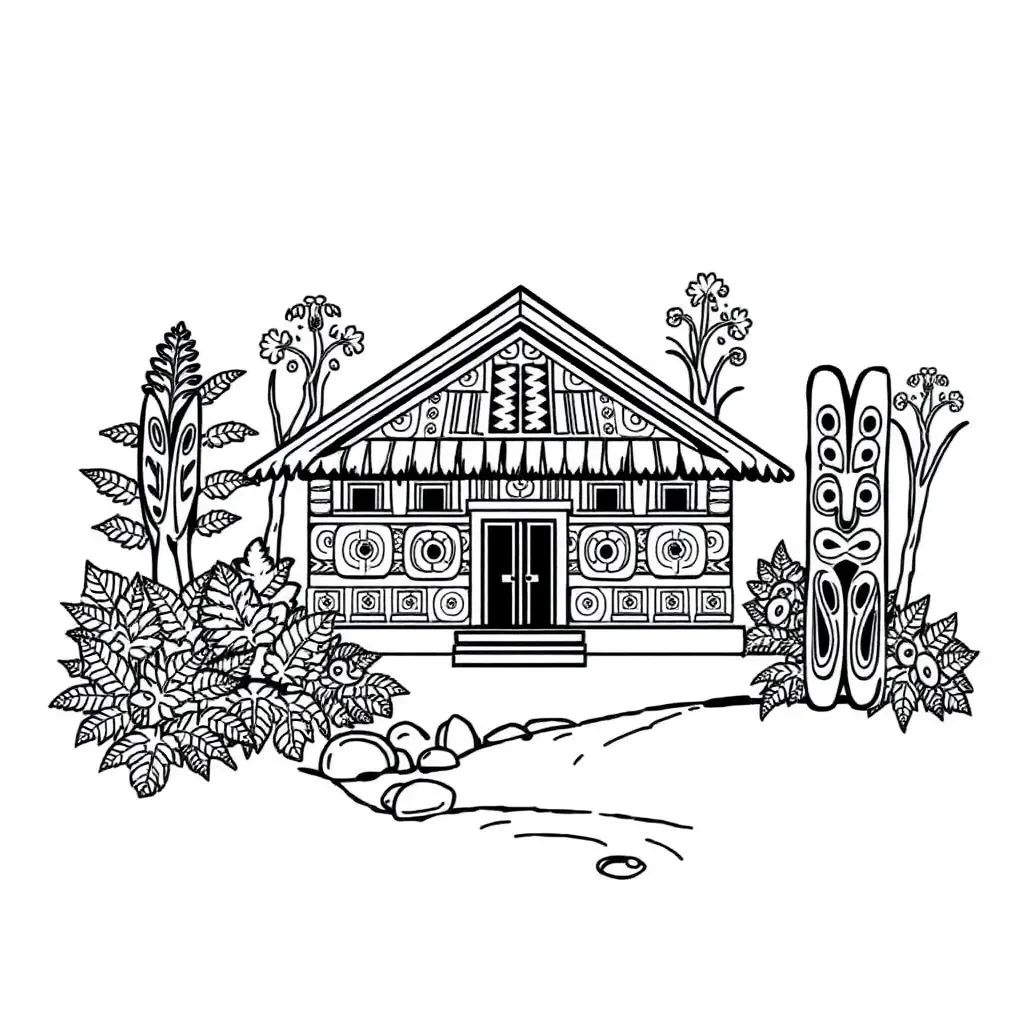 Māori books illustration