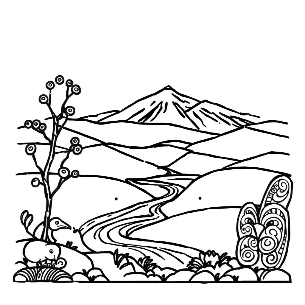 Story map illustration