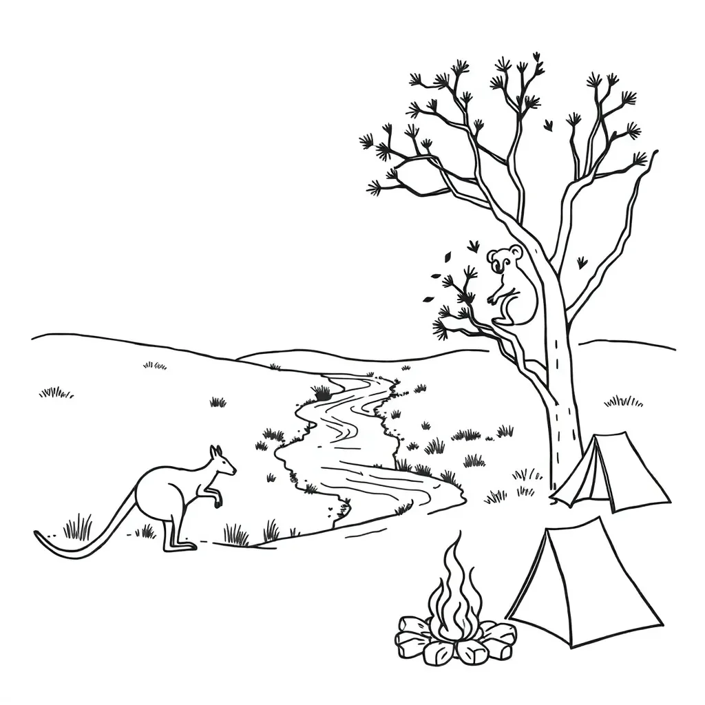 Adventure story illustration