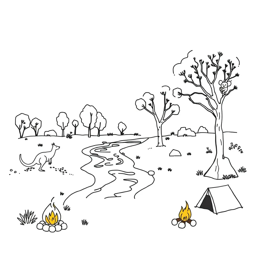Adventure story illustration