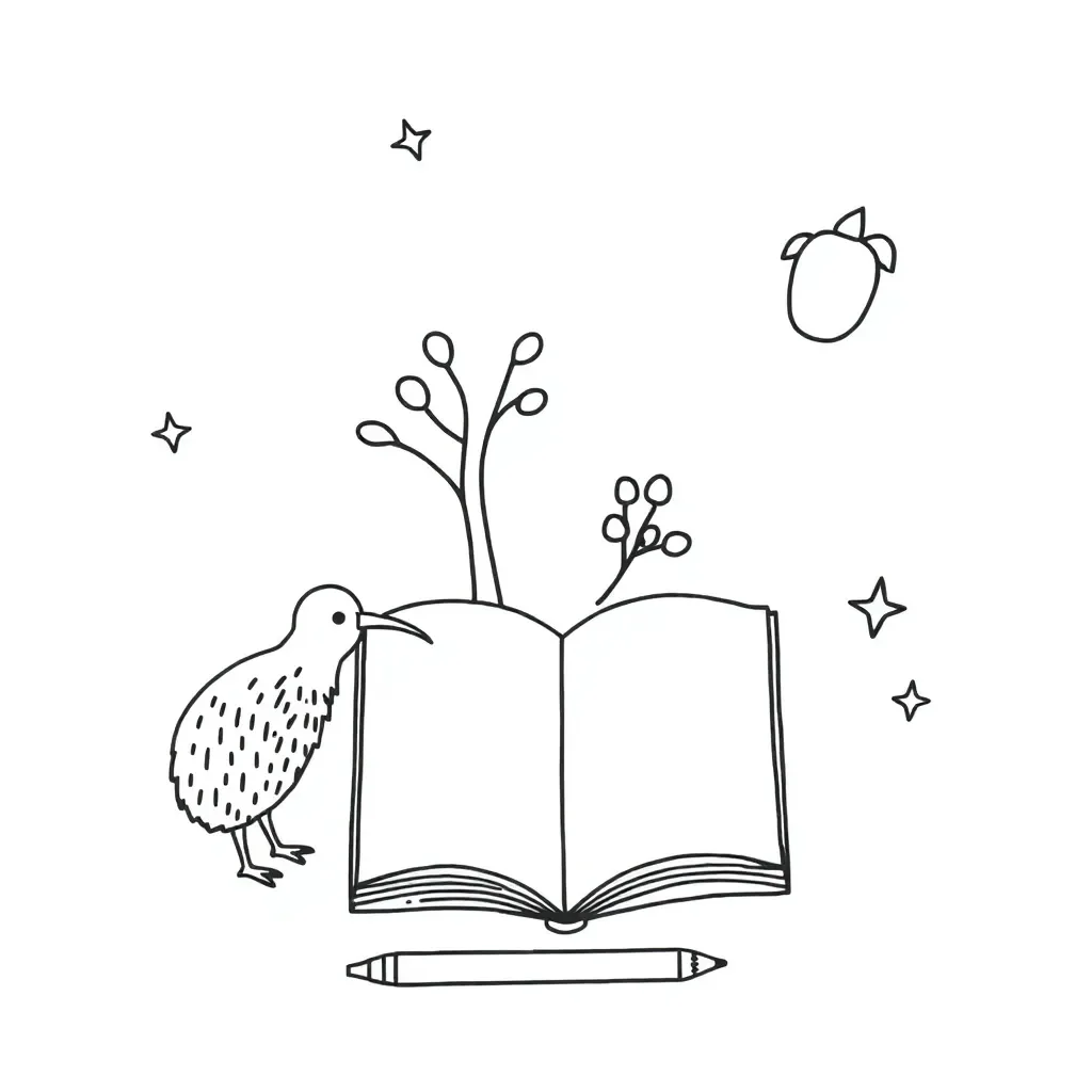 Student writing a book conclusion