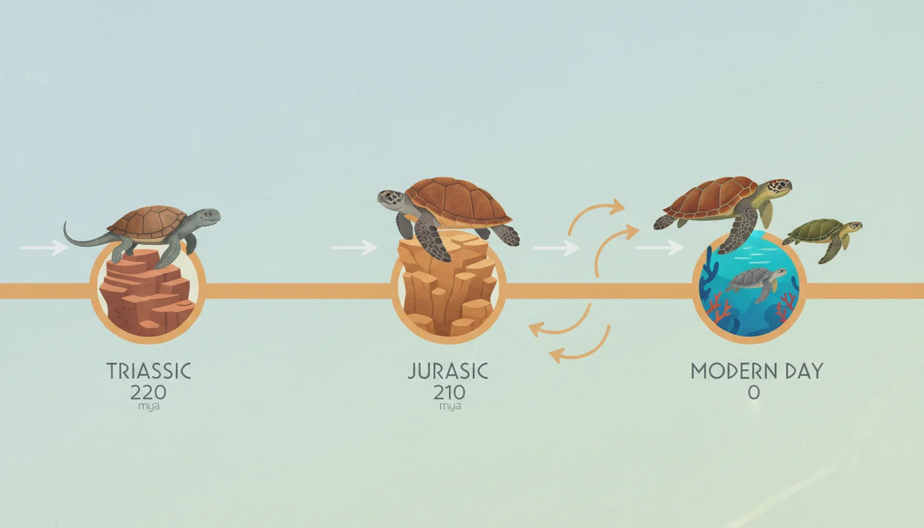 Sea Turtle Evolution Timeline