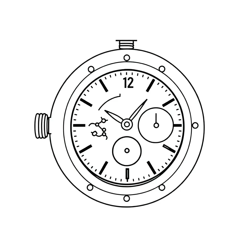 Watch mechanism illustration