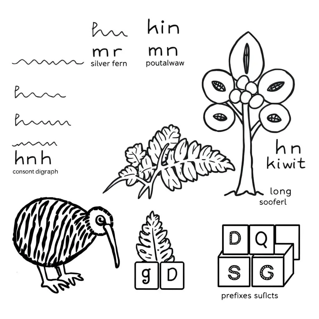 Spelling patterns illustration