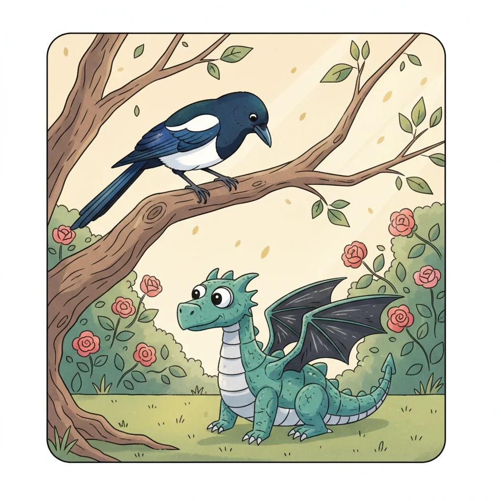 Magpie Meets Egg Box Dragon