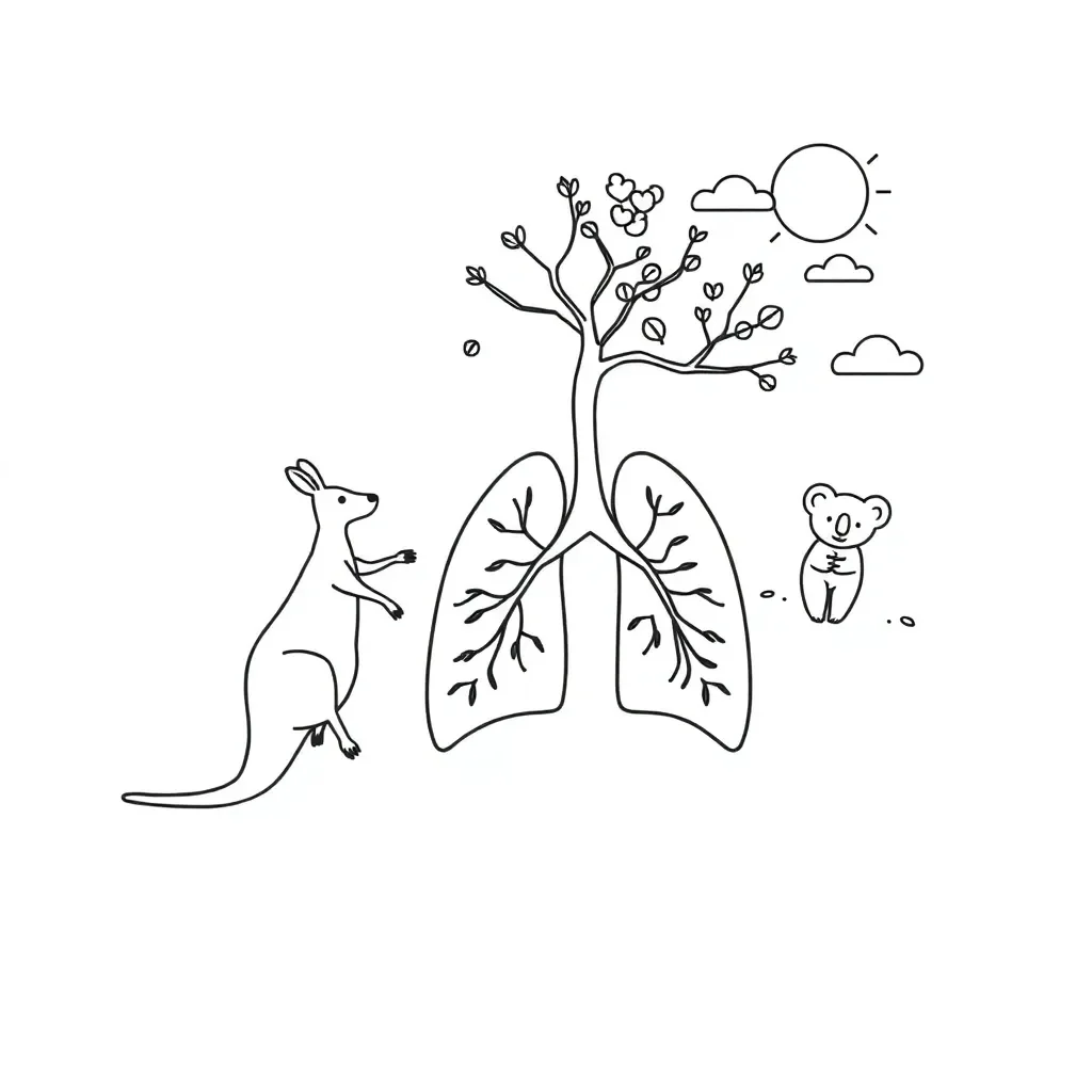 Respiratory system diagram