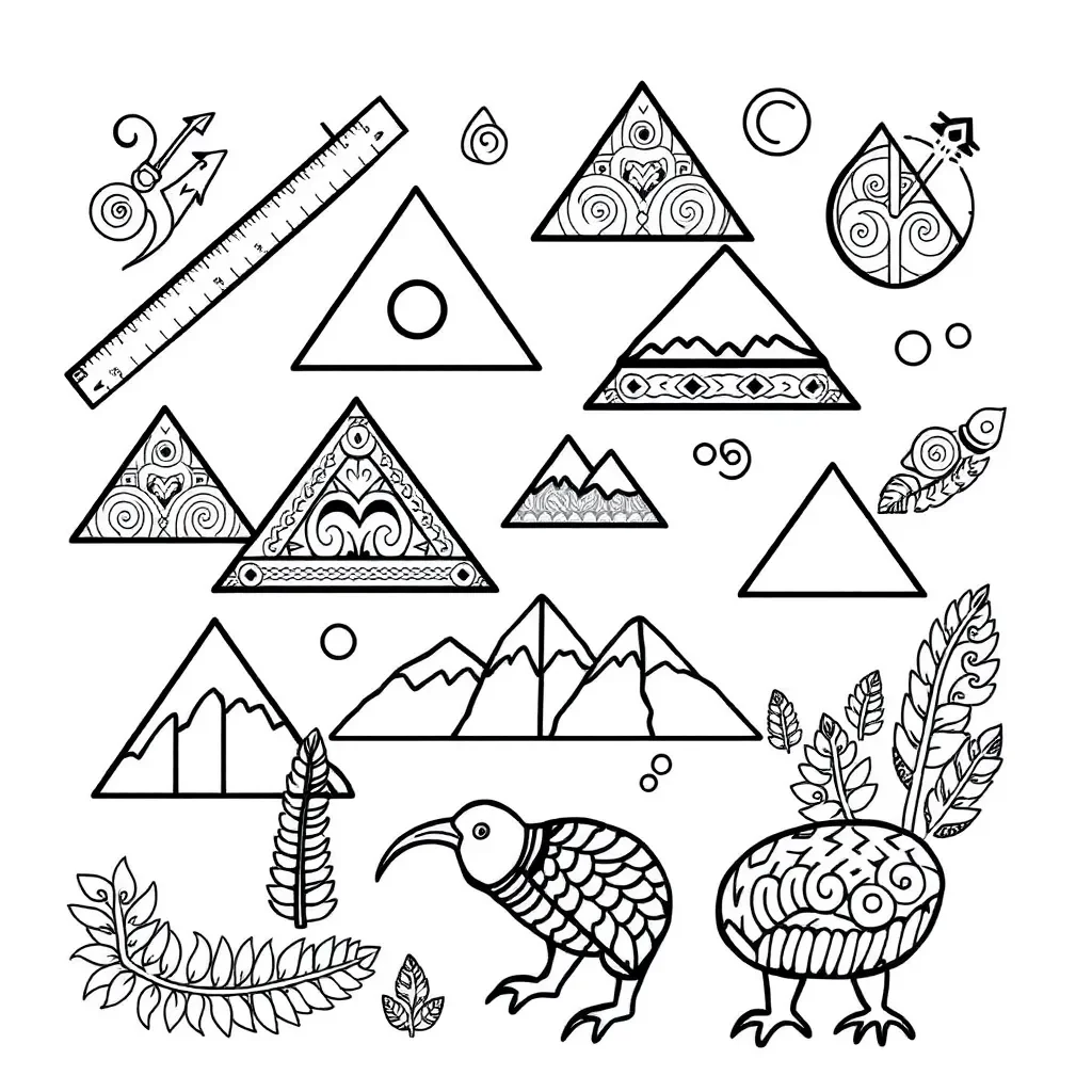 Right angle triangle illustration