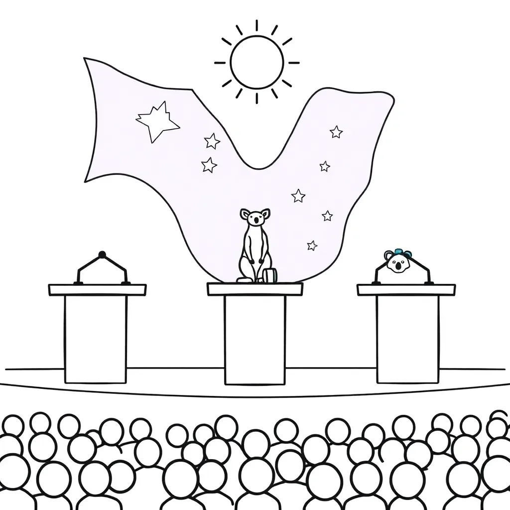 Students debating in a classroom