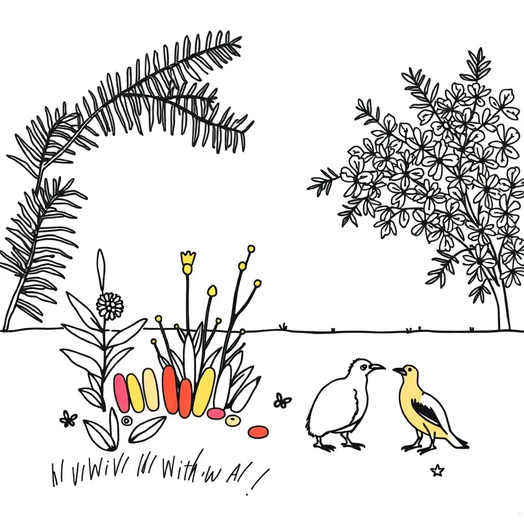 Evolution and natural selection illustration