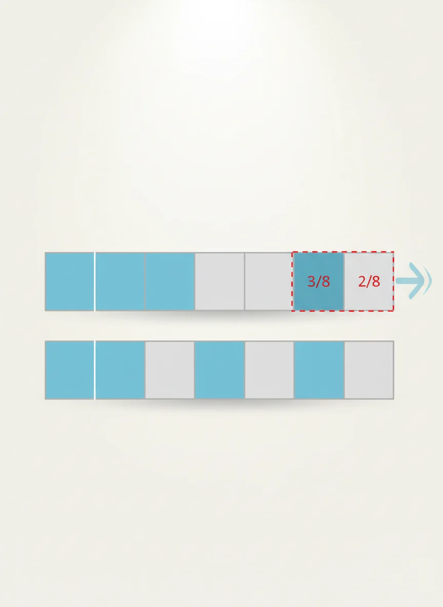 Subtracting Fractions - Same Denominators