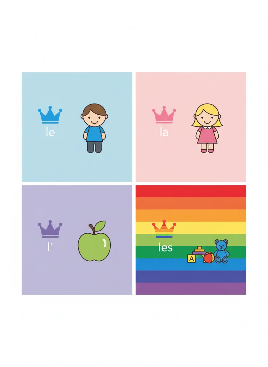 Definite Articles: le, la, l', les