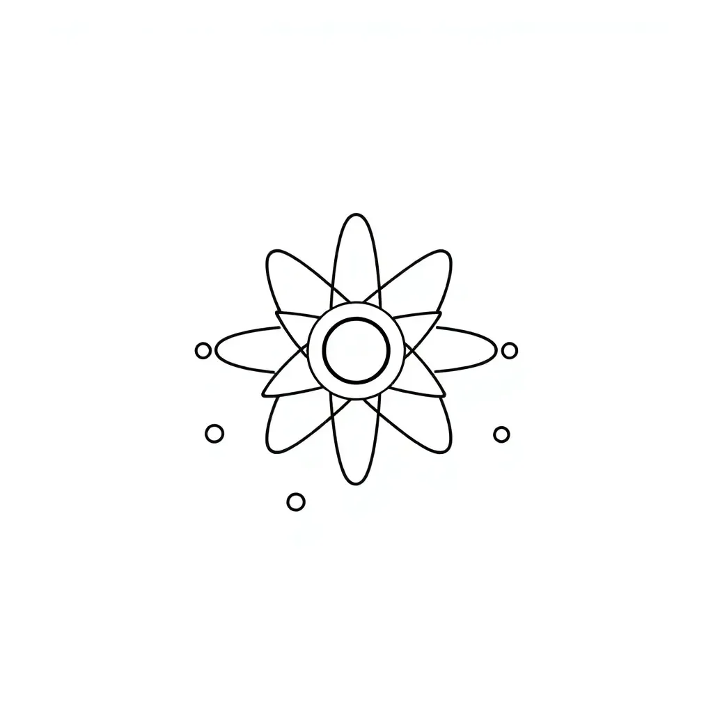 Atom structure diagram