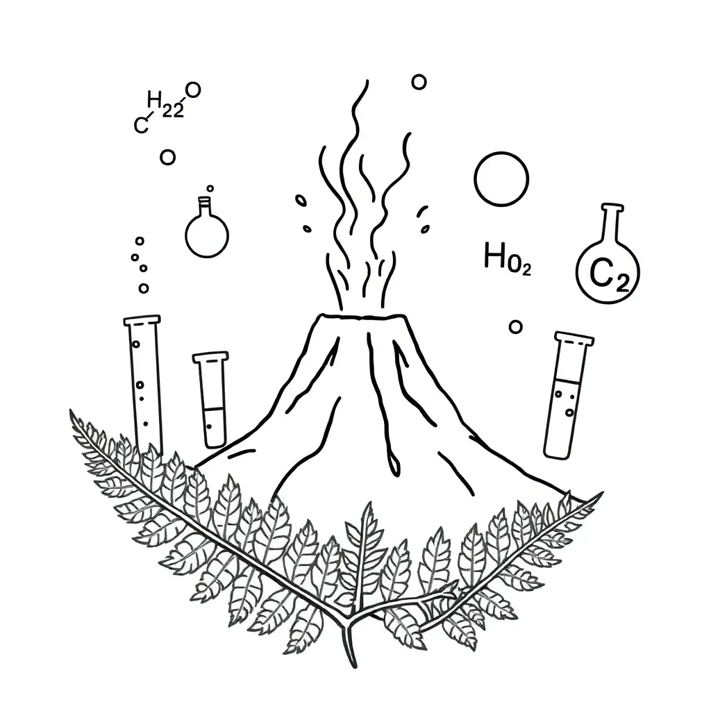 Chemical reaction illustration