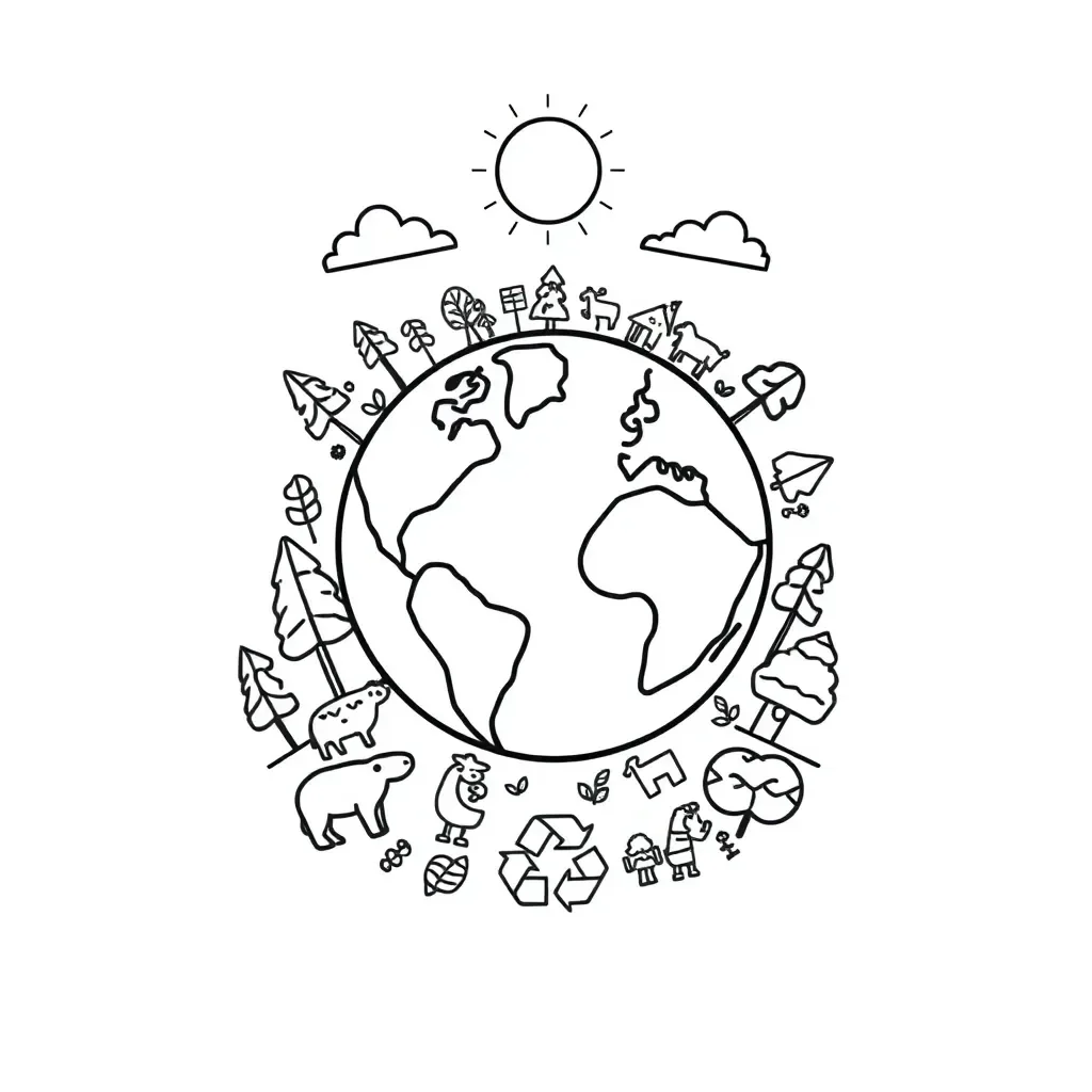 Worksheet illustration