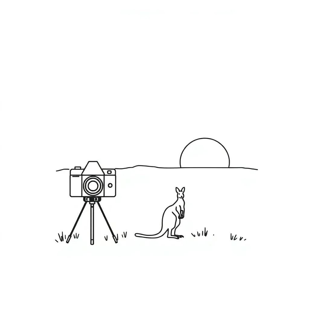Film reel and writing worksheet illustration