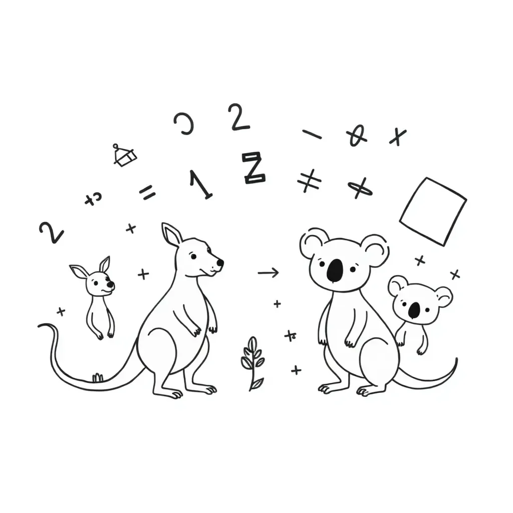 Calculator and decimal numbers illustration
