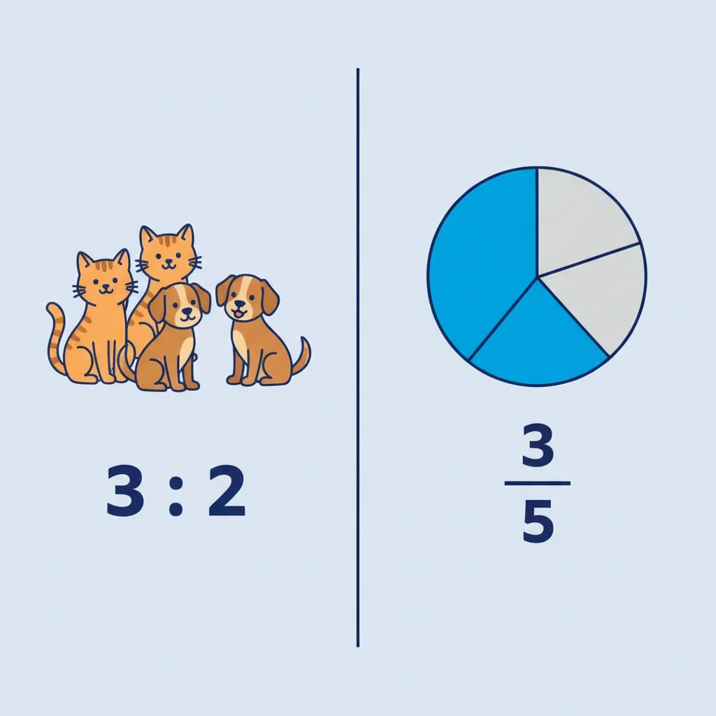 Ratios vs. Fractions