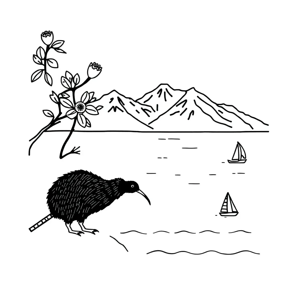 Children reading poetry illustration