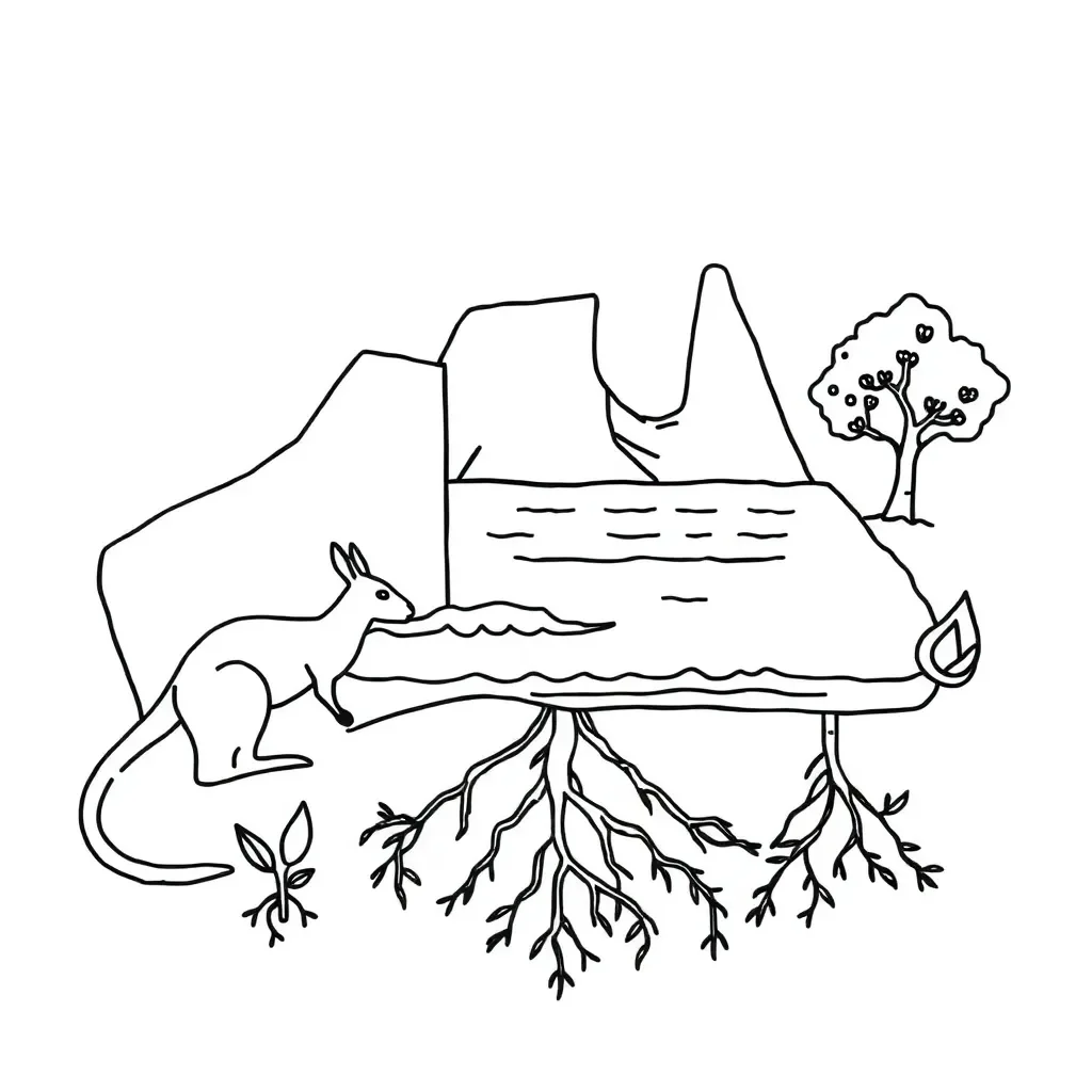 Connected world illustration