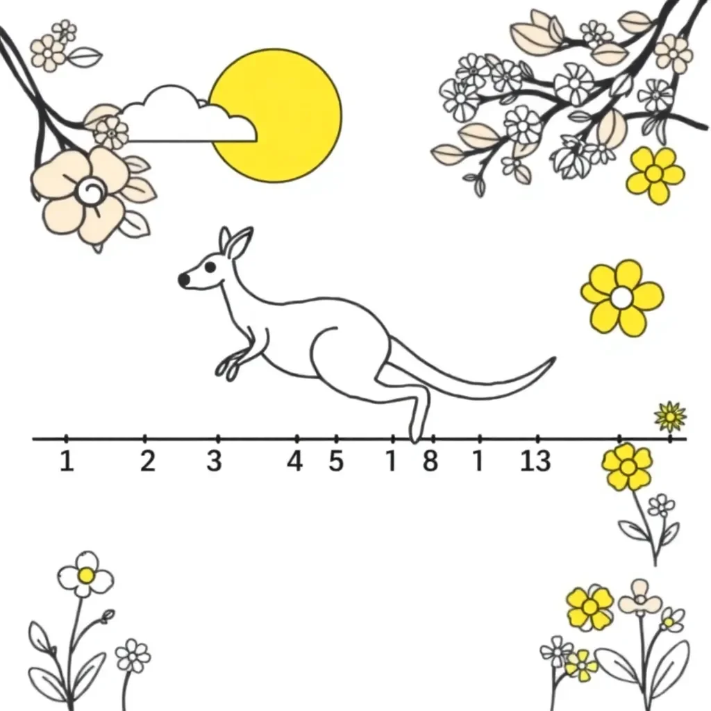 Number patterns illustration