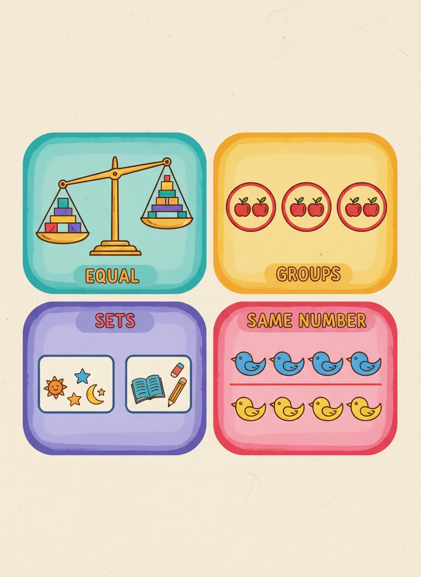 Groups of objects illustration