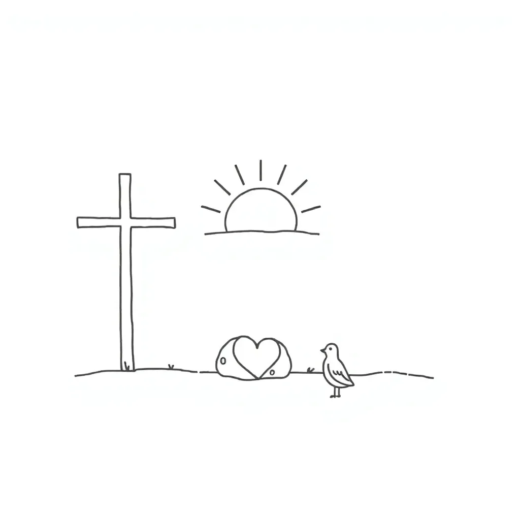 Easter story illustration