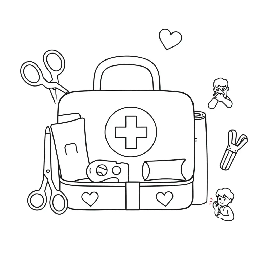 First aid kit and medical supplies