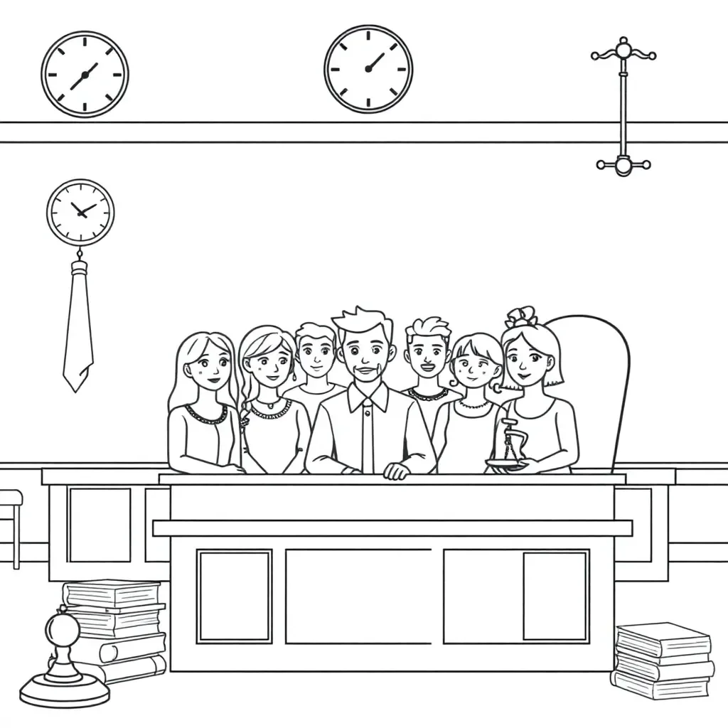 12 Angry Men courtroom scene