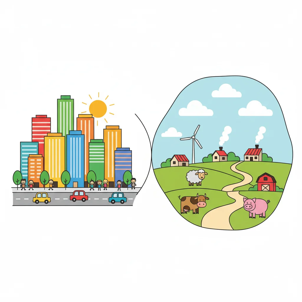 Urban vs Rural: Comparing Places